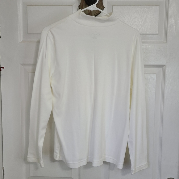 (391) Kim Rogers Petite Woman's long sleeve Activewear Turtleneck Size: PL White - Picture 12 of 16